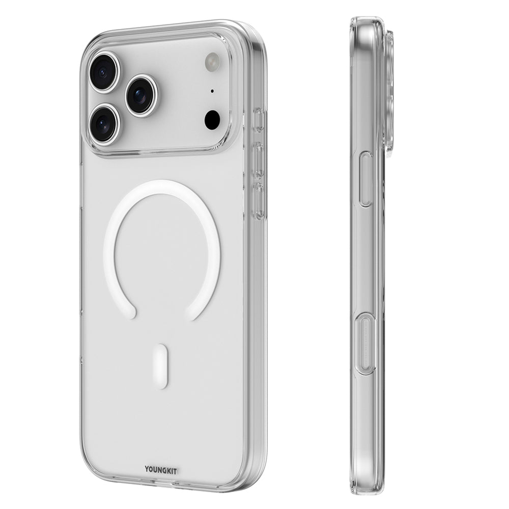 iPhone 17 Pro Kılıf M-safe Şarj Özellikli Youngkit Clear Serisi Kılıf