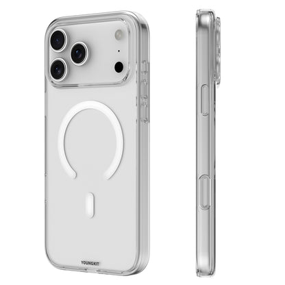 iPhone 17 Pro Kılıf M-safe Şarj Özellikli Youngkit Clear Serisi Kılıf