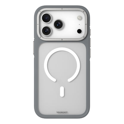 iPhone 17 Pro Kılıf M-safe Şarj Özellikli Youngkit Rock Sand Serisi Kılıf