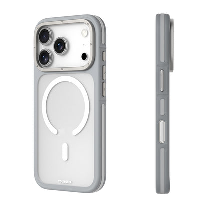 iPhone 17 Pro Kılıf M-safe Şarj Özellikli Youngkit Rock Sand Serisi Kılıf