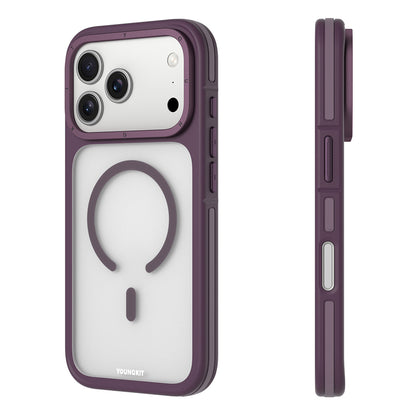 iPhone 17 Pro Kılıf M-safe Şarj Özellikli Youngkit Rock Sand Serisi Kılıf
