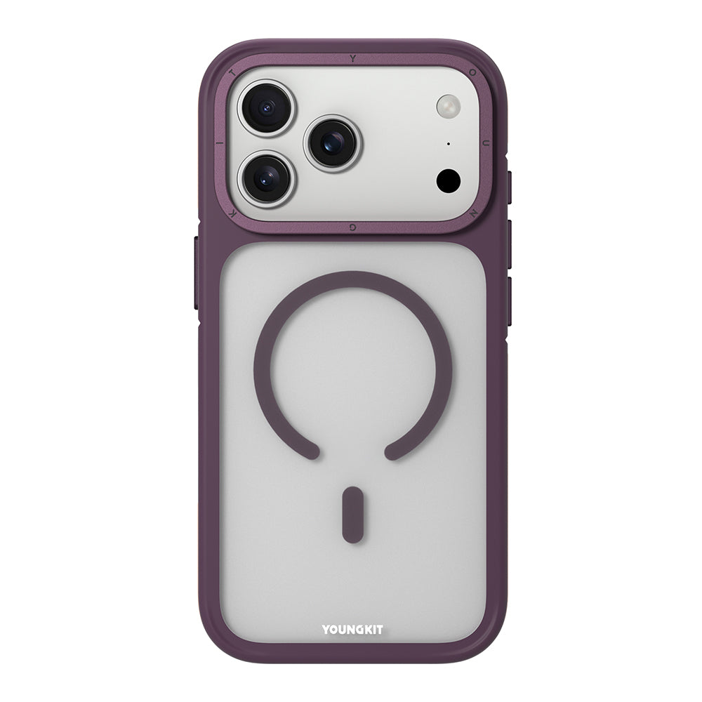 iPhone 17 Pro Kılıf M-safe Şarj Özellikli Youngkit Rock Sand Serisi Kılıf