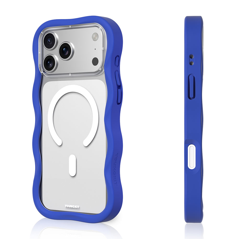 iPhone 17 Pro Kılıf M-safe Şarj Özellikli Youngkit Wave Clear Serisi Kılıf