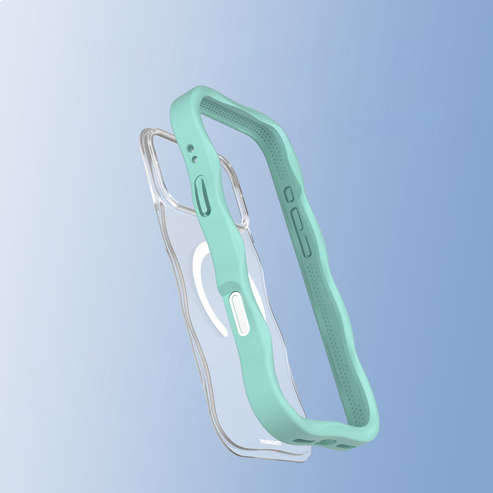 iPhone 17 Pro Kılıf M-safe Şarj Özellikli Youngkit Wave Matte Serisi Kılıf