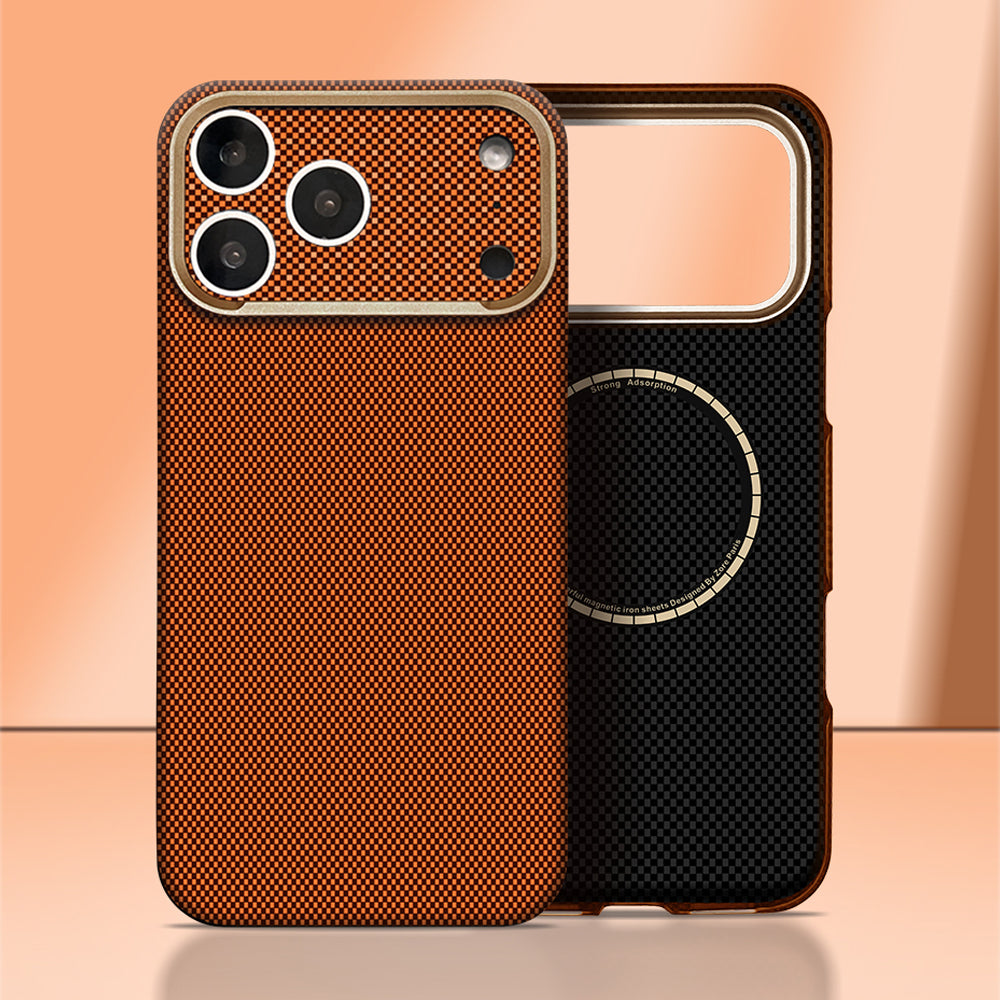 iPhone 17 Pro Kılıf M-Safe Şarj Özellikli Zore Paris Zerre Sert PC Kılıf