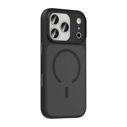 iPhone 17 Pro Kılıf Mat Arka Yüzey Wireless Şarj Özellikli Zore Flet M-safe Kılıf