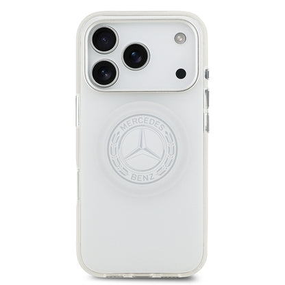 iPhone 17 Pro Kılıf Mercedes Benz Orijinal Lisanslı M-safe Şarj Özellikli Buzlu PC Nostaljik Yıldız Dizayn Kılıf