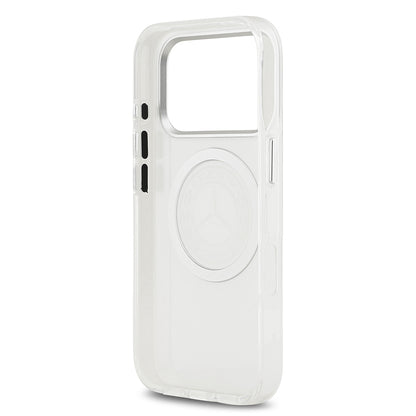 iPhone 17 Pro Kılıf Mercedes Benz Orijinal Lisanslı M-safe Şarj Özellikli Buzlu PC Nostaljik Yıldız Dizayn Kılıf