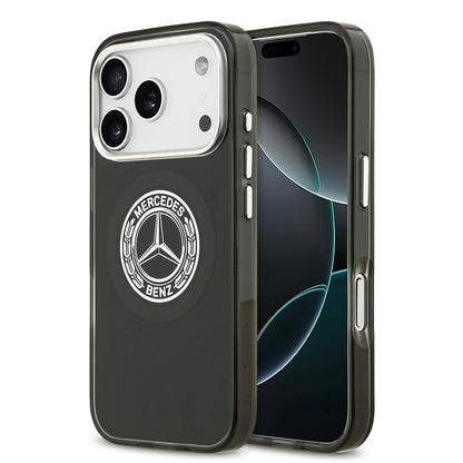 iPhone 17 Pro Kılıf Mercedes Benz Orijinal Lisanslı M-safe Şarj Özellikli Çift Katmanlı PC Nostaljik Yıldız Dizayn Kılıf