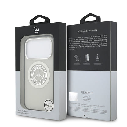 iPhone 17 Pro Kılıf Mercedes Benz Orijinal Lisanslı M-safe Şarj Özellikli Çift Katmanlı PC Nostaljik Yıldız Dizayn Kılıf