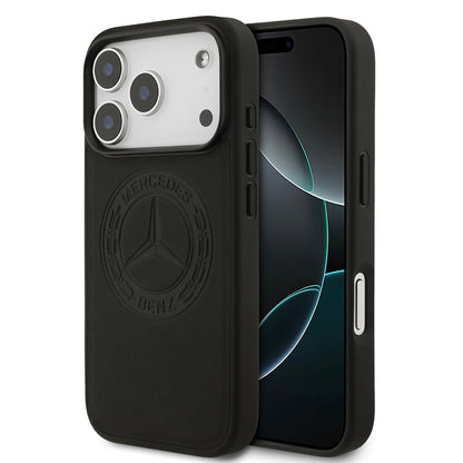 iPhone 17 Pro Kılıf Mercedes Benz Orijinal Lisanslı M-safe Şarj Özellikli Hakiki Deri Nostaljik Yıldız Dizayn Kılıf