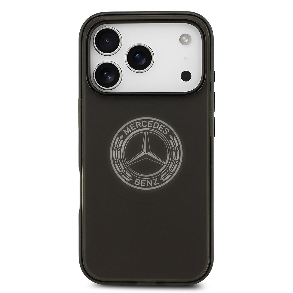 iPhone 17 Pro Kılıf Mercedes Benz OrijinalLisanslı M-safe Şarj Özellikli Buzlu PC Nostaljik Yıldız Dizayn Kılıf