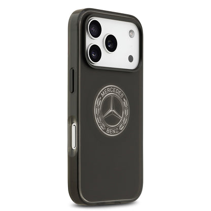 iPhone 17 Pro Kılıf Mercedes Benz OrijinalLisanslı M-safe Şarj Özellikli Buzlu PC Nostaljik Yıldız Dizayn Kılıf