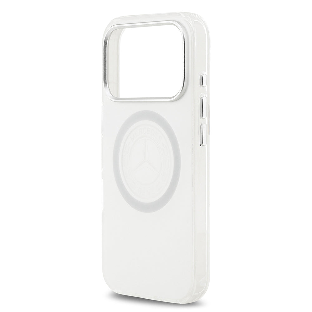 iPhone 17 Pro Kılıf Mercedes Benz OrijinalLisanslı M-safe Şarj Özellikli Buzlu PC Nostaljik Yıldız Dizayn Kılıf