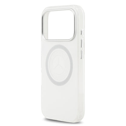 iPhone 17 Pro Kılıf Mercedes Benz OrijinalLisanslı M-safe Şarj Özellikli Buzlu PC Nostaljik Yıldız Dizayn Kılıf