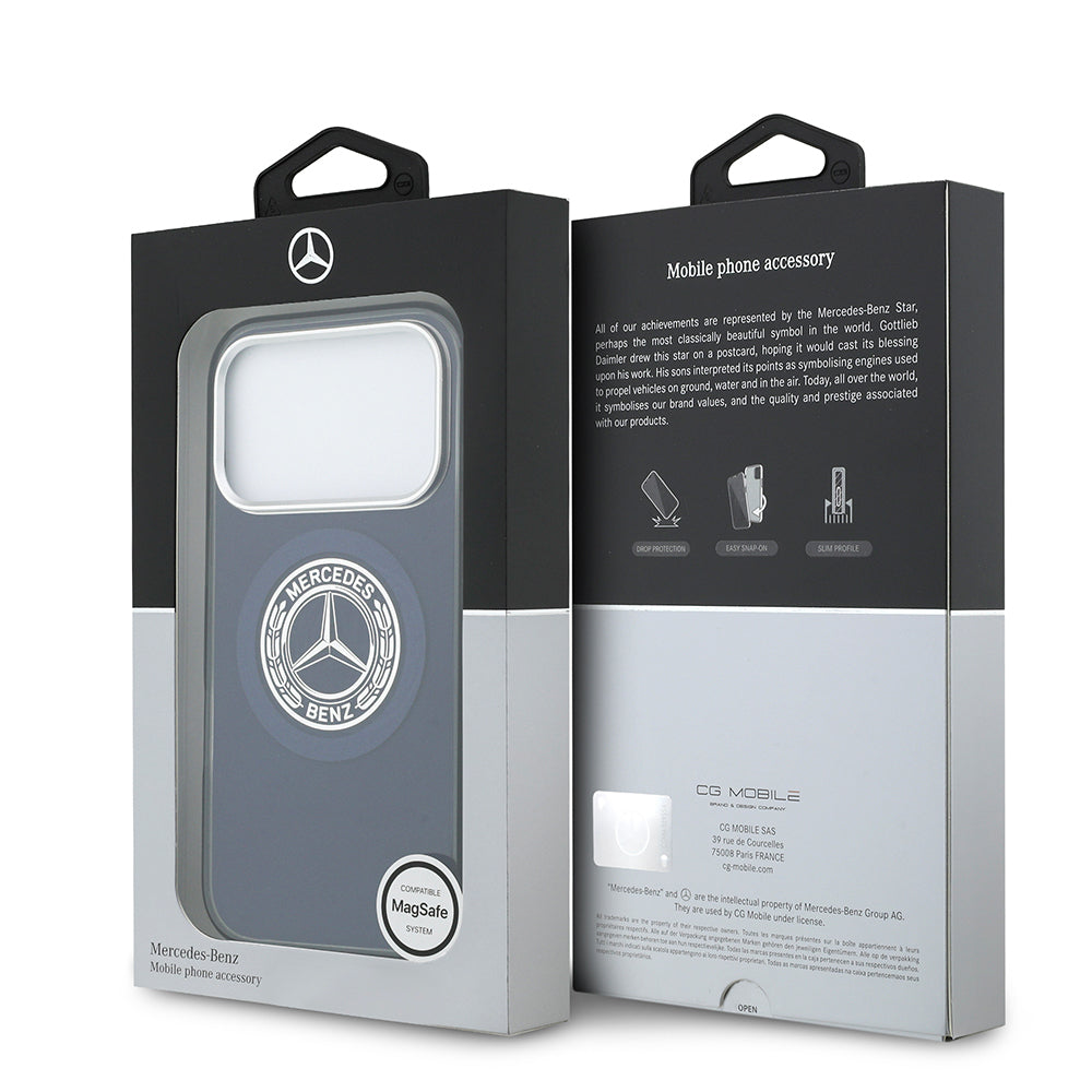 iPhone 17 Pro Kılıf Mercedes Benz OrijinalLisanslı M-safe Şarj Özellikli Çift Katmanlı PC Nostaljik Yıldız Dizayn Kılıf