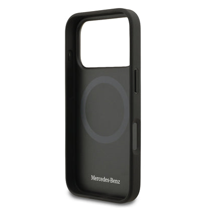 iPhone 17 Pro Kılıf Mercedes Benz OrijinalLisanslı M-safe Şarj Özellikli Hakiki Deri Nostaljik Yıldız Dizayn Kılıf