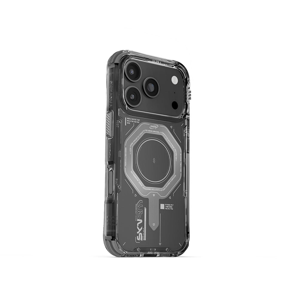 iPhone 17 Pro Kılıf SkinArma M-safe Şarj Özellikli Airbag Tasarımlı Magma Kılıf