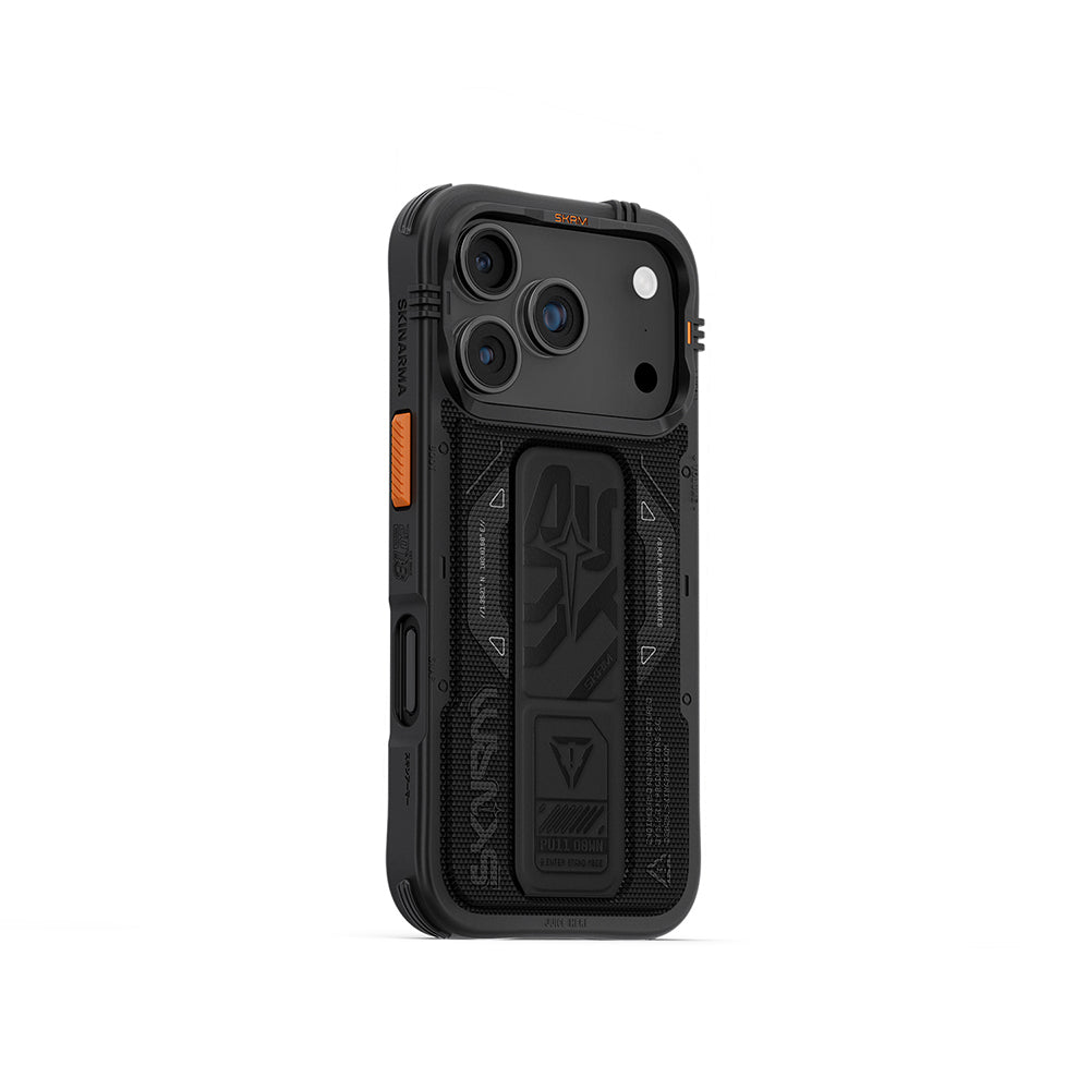 iPhone 17 Pro Kılıf SkinArma M-safe Şarj Özellikli Airbag Tasarımlı Standlı Phantom Kılıf