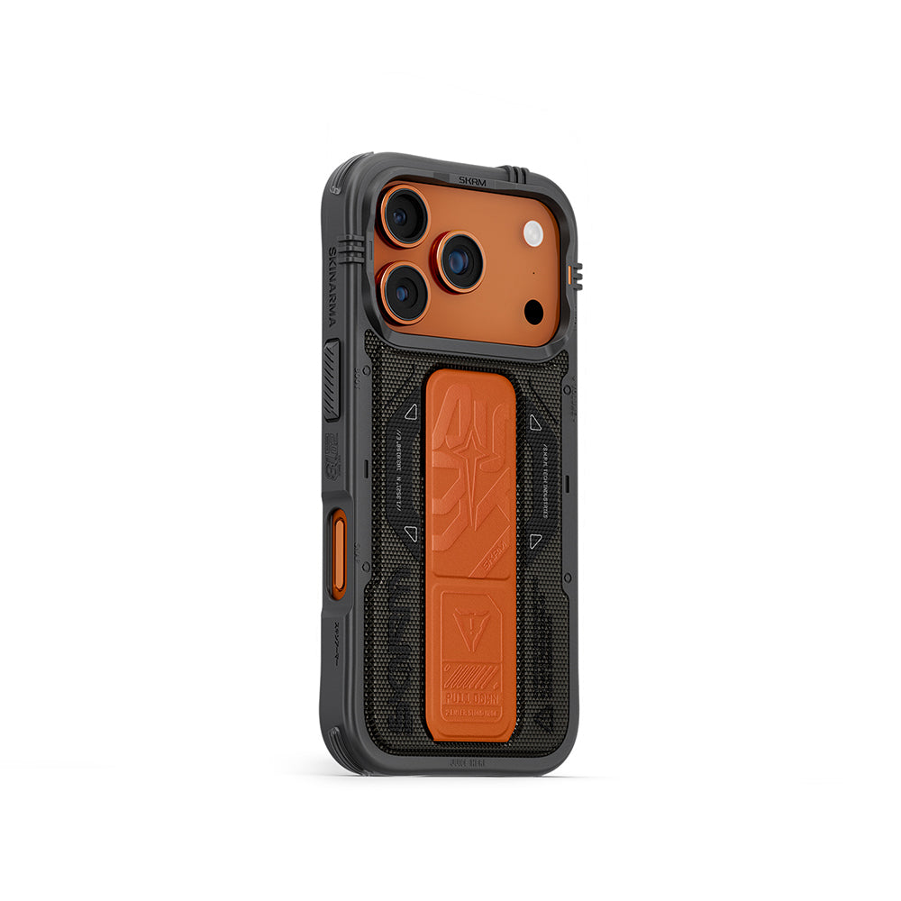 iPhone 17 Pro Kılıf SkinArma M-safe Şarj Özellikli Airbag Tasarımlı Standlı Phantom Kılıf