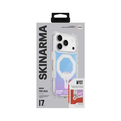 iPhone 17 Pro Kılıf Skinarma M-Safe Şarj Özellikli IML Baskılı Holografik MYST Kılıf