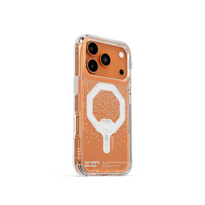 iPhone 17 Pro Kılıf Skinarma M-Safe Şarj Özellikli IML Baskılı Holografik MYST Kılıf