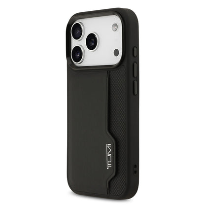 iPhone 17 Pro Kılıf TUMI Orijinal Lisanslı Deri Dikey Kartlıklı Kılıf