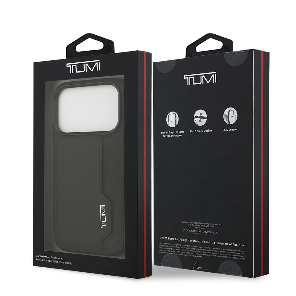 iPhone 17 Pro Kılıf TUMI Orijinal Lisanslı Deri Dikey Kartlıklı Kılıf