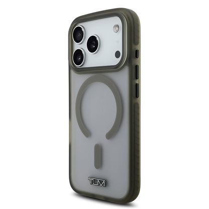 iPhone 17 Pro Kılıf TUMI Orijinal Lisanslı M-safe Şarj Özellikli Buzlu Transparan Kılıf