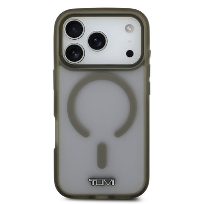 iPhone 17 Pro Kılıf TUMI Orijinal Lisanslı M-safe Şarj Özellikli Buzlu Transparan Kılıf