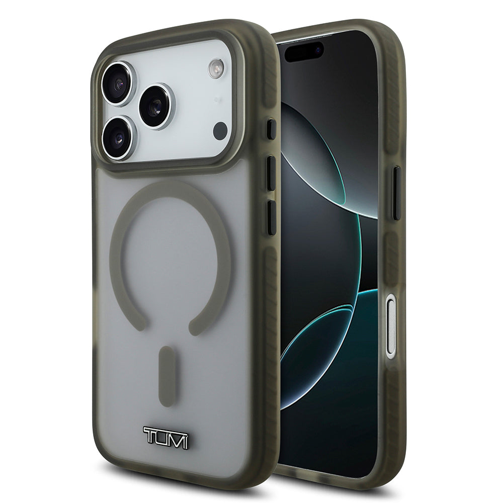 iPhone 17 Pro Kılıf TUMI Orijinal Lisanslı M-safe Şarj Özellikli Buzlu Transparan Kılıf