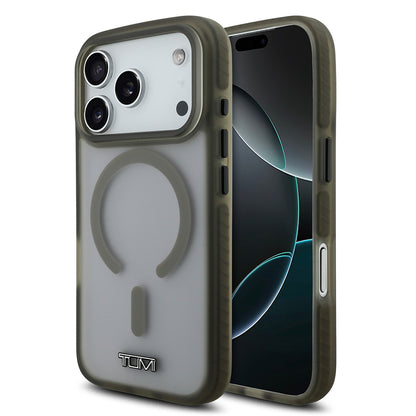 iPhone 17 Pro Kılıf TUMI Orijinal Lisanslı M-safe Şarj Özellikli Buzlu Transparan Kılıf