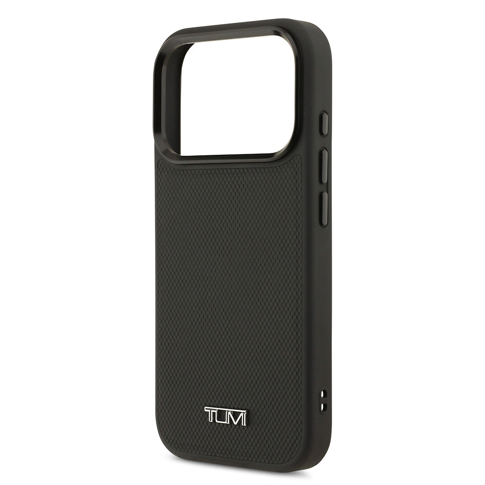 iPhone 17 Pro Kılıf TUMI M-safe Şarj Özellikli Deri Noktalı Dizayn Kılıf