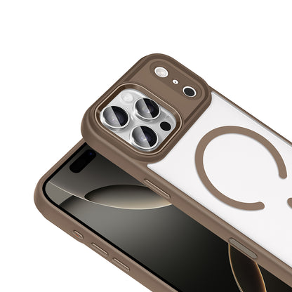 iPhone 17 Pro Kılıf Wireless Şarj Özellikli Zore Krom M-safe Silikon Kılıf