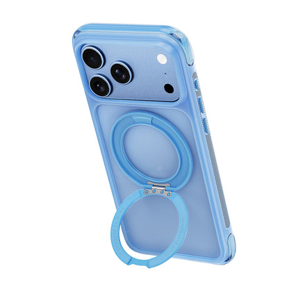 iPhone 17 Pro Kılıf Wiwu AG-203 AeroGuard Ultra Serisi M-safe Şarj Özellikli Airbag Tasarımlı Standlı Kılıf