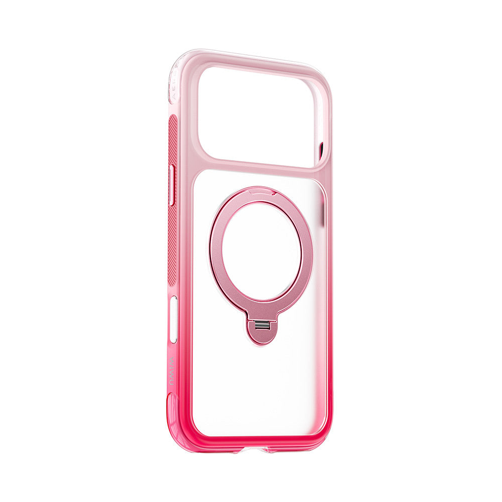 iPhone 17 Pro Kılıf Wiwu AS-204 AeroShield Aurora Ultra Serisi M-safe Şarj Özellikli Airbag Tasarımlı Standlı Kılıf