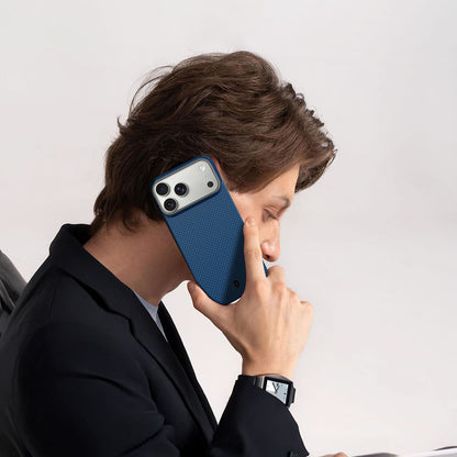 iPhone 17 Pro Kılıf Wiwu DCC-208 Magsafe Şarj Özellikli Aramid Fiber Tasarım Kevlar Kılıf