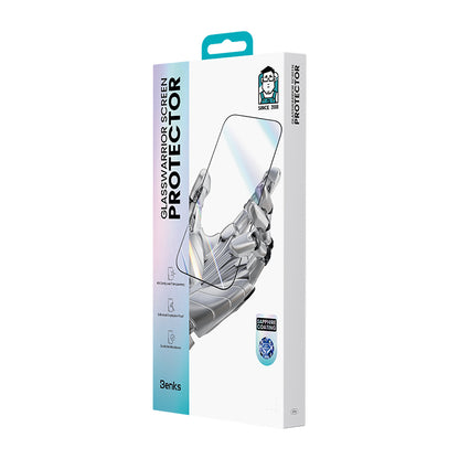 iPhone 17 Pro Max Benks Glass Warrior Safir Coating 0.3mm Cam Ekran Koruyucu + Kolay Uygulama Aparatı