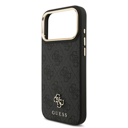 iPhone 17 Pro Max Guess Orijinal Lisanslı 4G ve Yazı Logolu Kılıf + Ekran Koruyucu + Lens Koruyucu 3in1 Aksesuar Seti