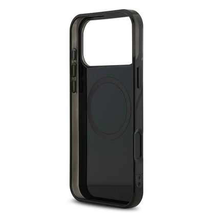 iPhone 17 Pro Max Kılıf AMG Orijinal Lisanslı Çift Katmanlı Büyük Logolu Petek Desenli Kılıf