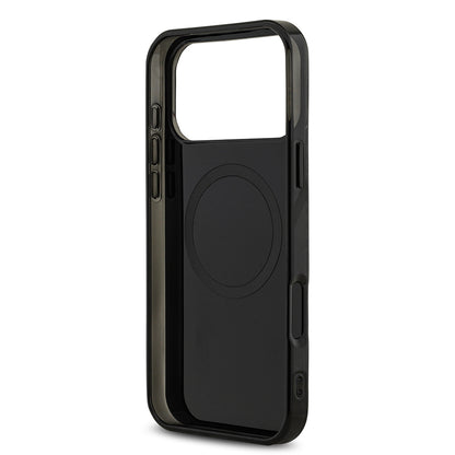 iPhone 17 Pro Max Kılıf AMG Orijinal Lisanslı M-safe Şarj Özellikli Çift Katmanlı Kırmızı Çapraz Çizgili Kılıf