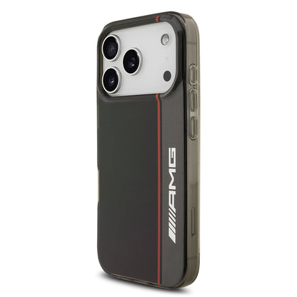 iPhone 17 Pro Max Kılıf AMG Orijinal Lisanslı M-safe Şarj Özellikli IML Baskı Logolu Çift Katmanlı Bow Lines Kılıf