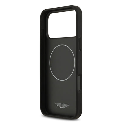 iPhone 17 Pro Max Kılıf Aston Martin Orijinal Lisanslı M-safe Şarj Özellikli Karbon Fiber Kılıf