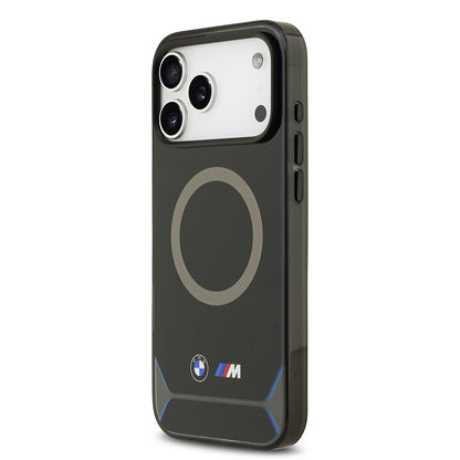 iPhone 17 Pro Max Kılıf BMW Orijinal Lisanslı M-safe Şarj Özellikli Metal Buton Tasarımlı IML Baskılı M Dizayn Kılıf