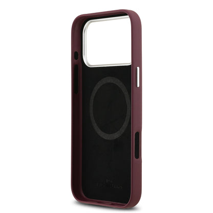 iPhone 17 Pro Max Kılıf BMW Orijinal Lisanslı M-safe Şarj Özellikli Metal Logolu Tam Kaplama Deri Kılıf