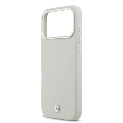 iPhone 17 Pro Max Kılıf BMW Orijinal Lisanslı M-safe Şarj Özellikli Metal Logolu Tam Kaplama Deri Kılıf