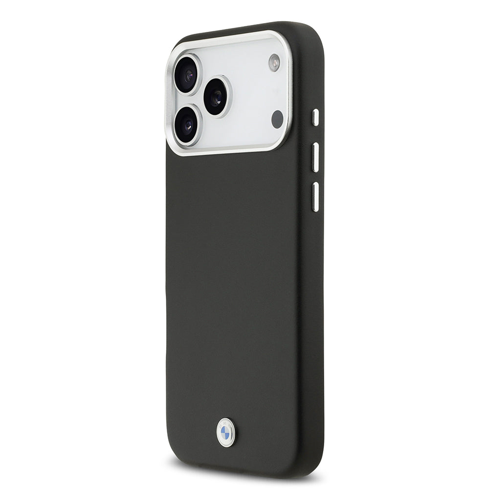 iPhone 17 Pro Max Kılıf BMW Orijinal Lisanslı M-safe Şarj Özellikli Metal Logolu Tam Kaplama Deri Kılıf