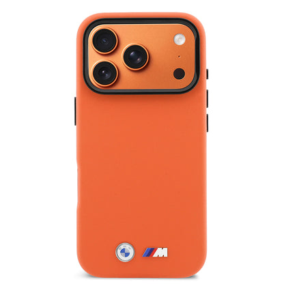 iPhone 17 Pro Max Kılıf BMW Orijinal Lisanslı M-safe Şarj Özellikli Standlı Metal Kamera Çerçeveli M Logolu PU Deri Kılıf