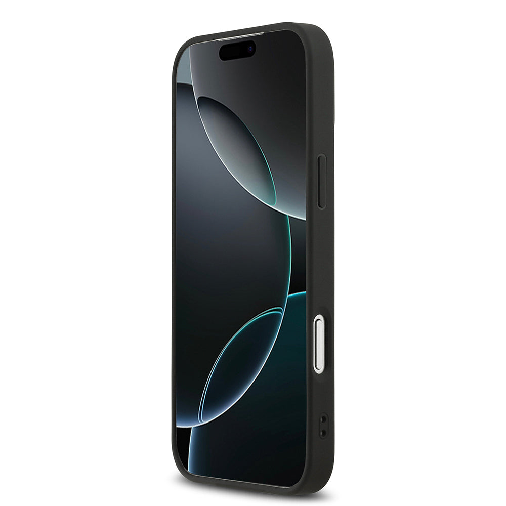 iPhone 17 Pro Max Kılıf DKNY Orijinal Lisanslı M-safe Şarj Özellikli 3D Yazılı Metal Logolu Kılıf