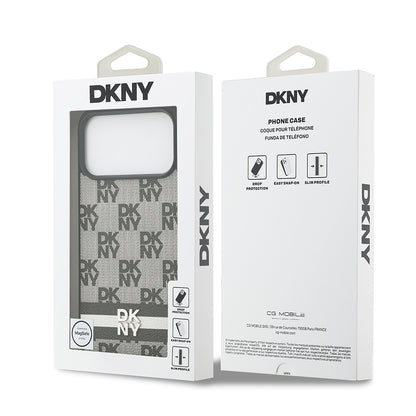 iPhone 17 Pro Max Kılıf DKNY Orijinal Lisanslı M-safe Şarj Özellikli 3D Yazılı Metal Logolu Kılıf